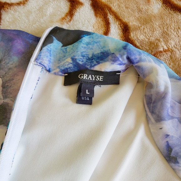 Grayse Kelly Women's Abstract Print Cocktail Dress (Large) - Picture 4 of 6